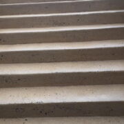 Concrete stairs pressure power washed