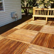 Like new! wood deck after powerwashing