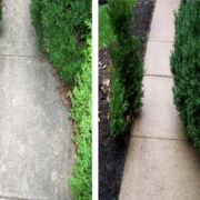 Pressure Washed Sidewalk Pressure Washed Sidewalk