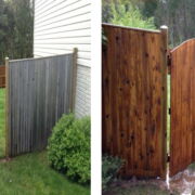 Restored like new! Fence power washed