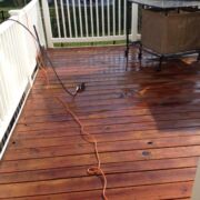 Pressure Washed Deck Wood surfaces pressure washed